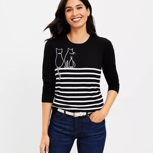 Black and White Cat Sweater